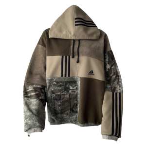 Hoodie sudadera Adidas upcycled Unisex Camouflage